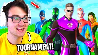 I Hosted A CUSTOM HERO SKINS ONLY Tournament in Fortnite... (Soft Aimer??)