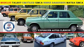 Exposición autos Talbot, Simca, Chrysler, Barreiros, Dodge y Matra Simca.