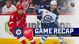 Jets @ Red Wings 10/26 | NHL Highlights 2023