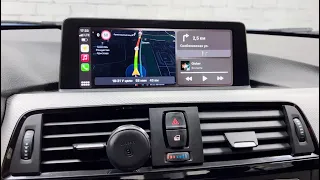 BMW F30 CarPlay с камерой заднего вида на NBT