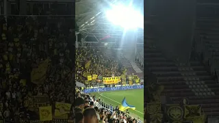 Dinamo Kiev vs Aris Thessaloniki (Rapid fans singing 'Mircea Lucescu')