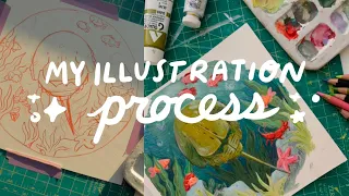 work on a commission with me! ✨ artist vlog // illustration process