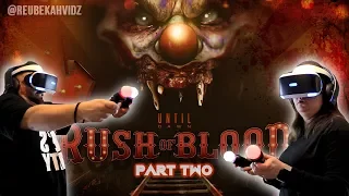 Couple virtually terrified playing Until Dawn: Rush of Blood - Part 2 (PlayStation VR game play)