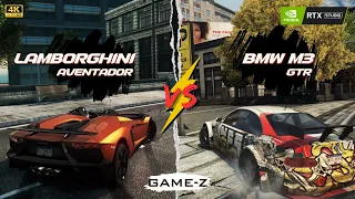Need For Speed Lamborghini Aventador vs BMW M3 GTR! [4K/60FPS] - NFS Gameplay