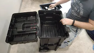Распаковка Ящик для инструментов на колесах Haisser HD Compact Logic из розетка 
