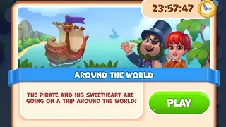 Around the World Tournament of Pirate Treasure Jewel Puzzle Game Level 1 Played by Gaming jewel