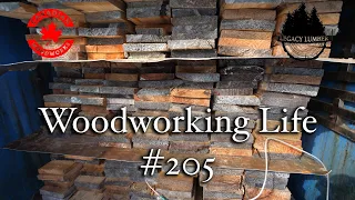 Woodworking Life #205 - Kiln Unloading, Shop Update and Scaling Logs