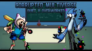 FNF Mashup| CN Finn vs Corrupted Mordecai| Quiet x Overworked| My Version