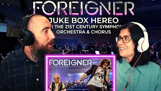 FOREIGNER and 21st Century Symphony Orchestra & Chorus - Juke Box Hero (REACTION) with my wife