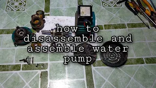 How to disassemble and assemble 0.5 hp leo water pump