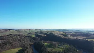 Flying to Scott's view Scottish Borders    (No time for war Putin)