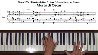 Morte di Oscar Bara Wa Utsukushiku Chiru Versailles no Bara Piano Tutorial