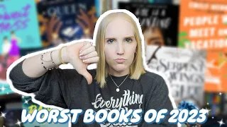the worst books I read in 2023 👎🏼