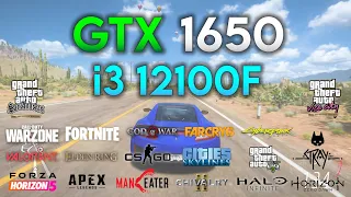 GTX 1650 + i3 12100F : Test in 20 Games