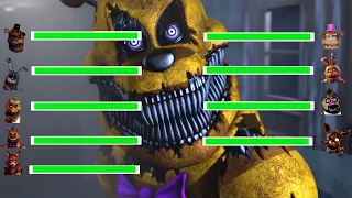 [SFM FNaF] Demented vs Easter Animatronics WITH Healthbars