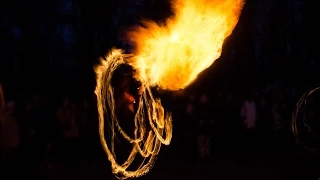 Fire show as a declaration of love. Огненное шоу или оригинальное признание в любви.