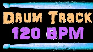 Groove Rock Drum Beat 120 BPM Drum Track For Bass Guitar Backing Tracks