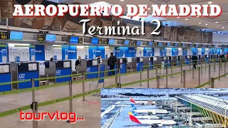 🇪🇦MADRID TERMINAL 2 WALK/TOUR|SPAIN|TOURVLOG2