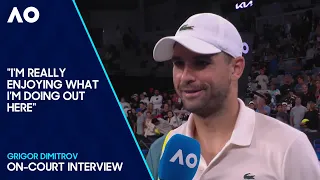 Grigor Dimitrov On-Court Interview | Australian Open 2024 Second Round