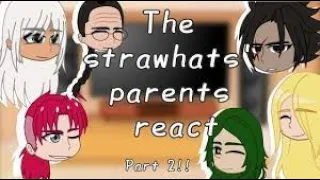 Past Strawhat's parents react to their future | One piece