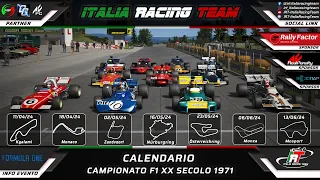 Trailer - Campionato F1 XX Secolo - Stagione 1971