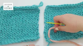 SEWING UP VERTICALLY (MATTRESS STITCH) - KNITTING TUTORIAL