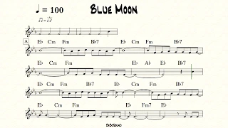 Blue Moon Melody With Metronome (BPM 100)