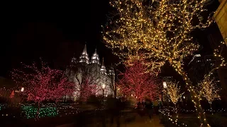 Christmas Lights Shine Bright on Temple Square