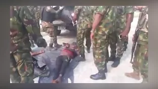 Nigerian Troops Deliver Dead Body of Notorious Kidnapper, Don Waney To Rivers State Police