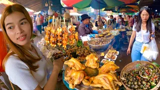 The Best Cambodian Street Food @ Countryside - Delicious Roasted Fish, Chicken, Snail, Frog & More