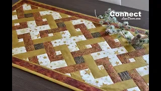 Patchwork tutorial Connect - Proplétané čtverce - WEAVE IT BE