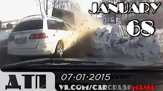 Подборка Аварий и ДТП от 07.01.2015 Январь 2015 (#68) / Car crash compilation January 2015