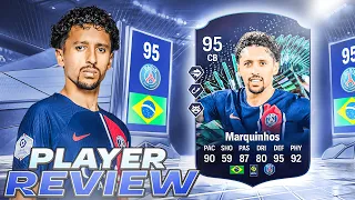 👁️95 TOTS MOMENTS MARQUINHOS PLAYER REVIEW - EA FC 24 ULTIMATE TEAM