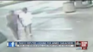 Carjackers caught on video before stealing van