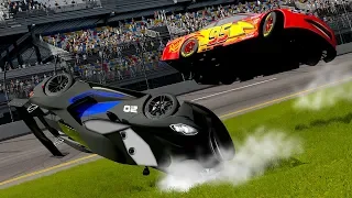 Jackson Storm Vs. Lightning McQueen CRASH! Forza Motorsport 7