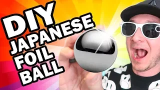 DIY Japanese Foil Ball CHALLENGE!!! - Man Vs Balls