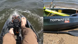 Old Town Topwater 106 PDL vs Hobie Outback Rough Water Maiden Voyage