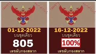 Thai Lottery 3up direct set pass 16/12/2565