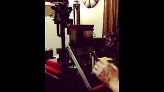 Lee Load All 20 gauge reloader in action.