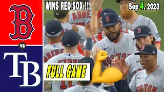 Red Sox vs. Rays [FULL GAME] September 04, 2023 - MLB Highlights | MLB Season 2023