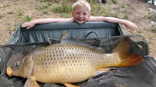 3 Day Back Country Camping & Fishing - 6 Yr Old Catches MONSTER CARP!