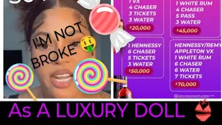 WHO TROUBLE SHER LUXURY DOLL ? SHE RUN OUT TO EXPLAIN & FIX THE EDGES