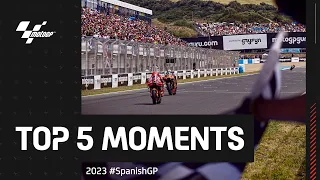 Top 5 MotoGP™ Moments | 2023 #SpanishGP 🇪🇸