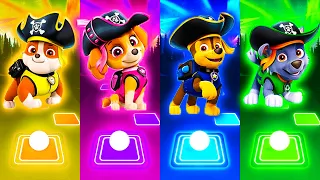 Paw Patrol Pirates Team 👉 Rubble - Skye - Chase - Rocky [6] 🔥 Tiles Hop EDM Rush