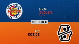 33.kolo HKM Zvolen - HC Košice HIGHLIGHTS