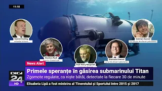 Au fost detectate „zgomote subacvatice” în zona de căutare a submersibilului Titan