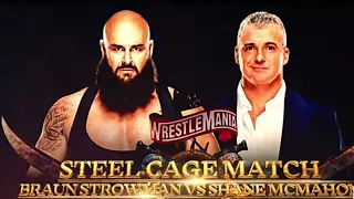 WWE WrestleMania 37 braun strowman vs Shane McMahon full match highlights