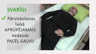 1.13.  Pārvietošana gultā uz augšu, darbs divatā