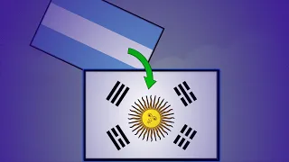 Argentina Sun runs away from Argentina's Flag | Funny Flag Animation