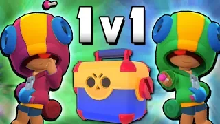 NEW LEON vs LEON 1v1 MEGA BRAWL BOX MATCH IN BRAWL STARS! BEN vs REY!